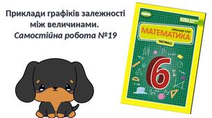Самостійна робота №19 "Перпендикулярні та паралельні прямі. Координатна площина"