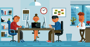 Free vector "Office illustration"