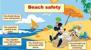 Постер "Beach safety" до підручника Smart Juniour 4 модуль 7