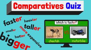 GRAMMAR TEST "Comparatives (short and long adjectives)"