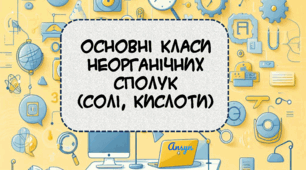 Основні класи неорганічних сполук (солі, кислоти)
