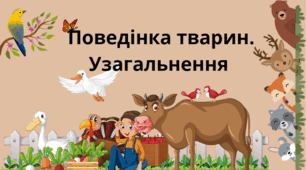 Поведінка тварин. Узагальнення.