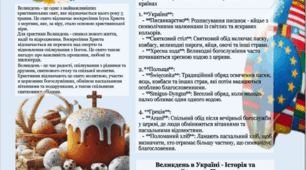 Стінгазета + розгортка до Великодня