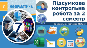 7-клас інформатика Підсумкова контрольна робота за 2 семестр
