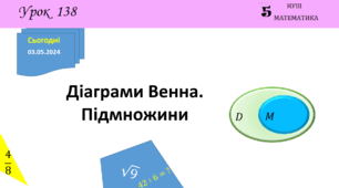 Презентація з теми: "Діаграми Венна. Підмножини"