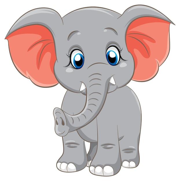 Cartoon Elephant Изображения – скачать бесплатно на Freepik