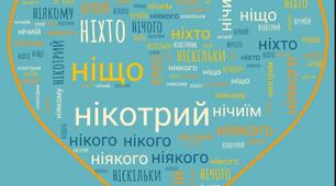Хмара слів "Заперечні займенники. Відмінювання."