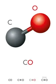 Вуглекислий Газ Молекулярна Модель Co2 Хімічна Формула Вуглекислий Газ Безбарвний Стоковий вектор ©Furian 215562254
