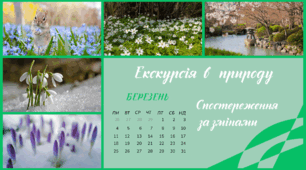 Екскурсія в природу. БЕРЕЗЕНЬ. Спостереження за змінами в довкіллі