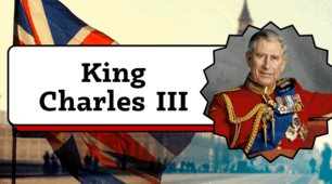 " King Charles III. Reading "