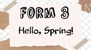 Form 3. Unit 6. Hello, Spring! Діагностувальна робота