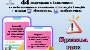 Гра на липучках "Дорожній рух: безпечно чи небезпечно?"