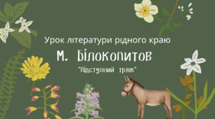 Урок літератури рідного краю. М. Білокопитов. "Підступний трюк".