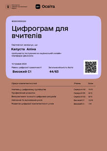  Цифрограм для вчителів