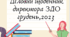Діловий щоденник директора ЗДО на грудень 2023/2024 н.р. з планом циклограми на весь рік та з результатами контролю
