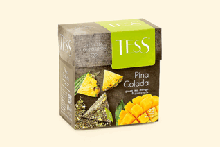 Чай зеленый «Tess» Pina Colada, 20 пирамидок – купить по приятной цене с доставкой на дом в интернет-магазине Ярче Плюс