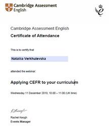 Applying CEFR to your curriculum - 2019