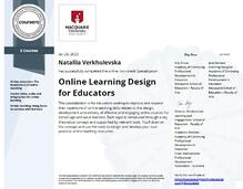  Online Learning Design for Educators