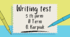 Writing test 5 th form. II Term. Контроль письма з англійської мови для 5 класу за ІI семестр за підручником О. Карпюк