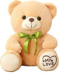 13.8 Inch Light Brown Teddy Bear Stuffed Animal, Cute Plush Teddy Bear Toy, Birthday Gift For Kids, Girlfriend, Boys And Girls ,children Christmas Day - healthyfeethomecare.com