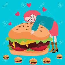 Love Burger Junknfood Lover Delicious Meat Tasty Royalty Free SVG, Cliparts, Vectors, and Stock Illustration. Image 81480878.