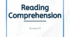 Контроль навичок читання ІІ семестр, Reading Comprehension