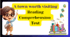 A town worth visiting.  Reading Comprehension  Test