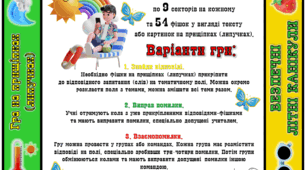 Гра на прищіпках (липучках або без них) "Безпечні літні канікули".