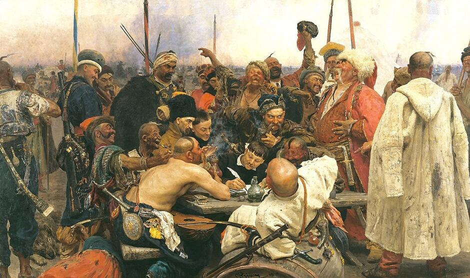 Ілля Рєпін "Запорожці пишуть листа турецькому султанові" — Локальна історія