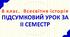 8 клас. Всесвітня історія. ПІДСУМКОВИЙ УРОК ЗА НАВЧАЛЬНИЙ РІК.