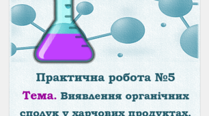 9кл Практична робота. Виявлення органічних сполук в продуктах харчування 