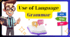 Use of language. Grammar