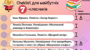 Інтерактивний список літератури для майбутніх 7-класників