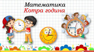 Вивчаємо час. Котра година