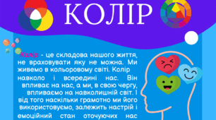 Інфографіка. Тема: "Колір. Типи кольорів."