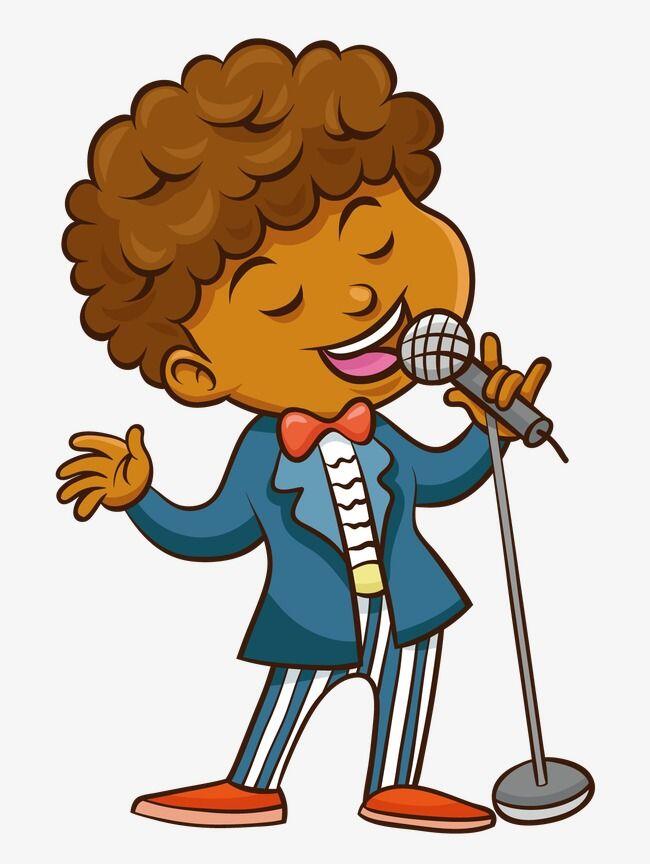 Sing A Song PNG Images, Boy, Black PNG Transparent Background - Pngtree | Sing cartoon, Clip art, Singing