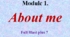 Лексико-граматичний тест з теми 1. Module 1. About me. Full Blast plus 7