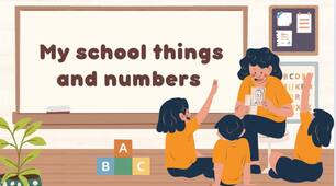 My School Things and Numbers