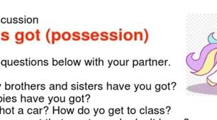 Have got/ Has got + possession 