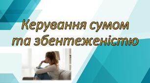 Презентація за темою: "Керування сумом та збентеженістю"
