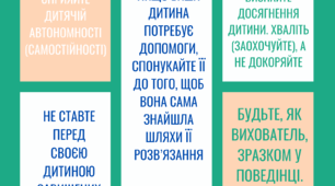 Плакат "6 основних правил батьківської поведінки в організації навчання"
