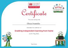  Enabling independent learning from home