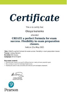  CREATE a perfect Formula for exam success