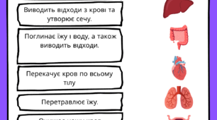 Робочий аркуш "Органи тіла"