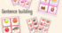 Food. Набір карток - Sentence building. Countable and uncountable nouns.