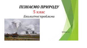 5 клас. Презентація "Екологічні проблеми"