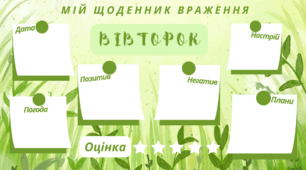 ТИЖДЕНЬ. Мій щоденник враження на кожен день тижня. Для фіксації приємних спогадів і не тільки... (весняний фон)