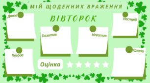 ТИЖДЕНЬ. Мій щоденник враження на кожен день тижня. Для фіксації приємних спогадів і не тільки... (весняний фон)