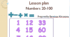 Lesson plan "Numbers 20-100"
