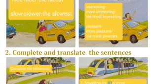 Work Sheet “Degrees of Comparison”